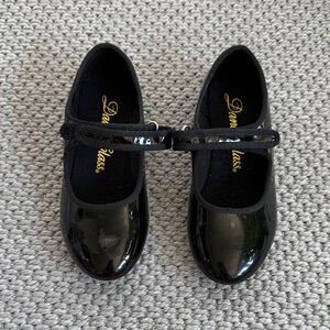 Glossy Black Kids' Tap Shoes
